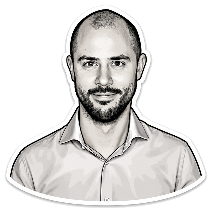 Gezeichneter Sticker von Philipp Glöckler